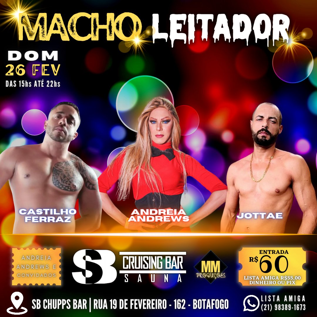 SBSauna's tweet photo. SORTEIOOOO
FOTO OFICIAL 
Que tal uma entrada VIP pra SB hoje? 
Regras:
1 - Dar um RT nesta FOTO OFICIAL
2 - Seguir ESTE perfil @sbchuppsbar

Serão DOIS sorteados para HOJE 26/02/2023!!!
Resultado após às 15hs. Quem não seguir as regras estará eliminado! Veeemmm!!!! https://t.co/9cXm7upGUl