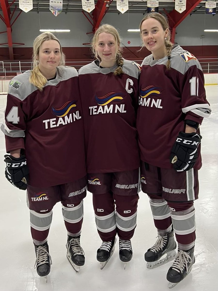 Wishing our three Ice Breakers the best of luck as they leave today to represent their province at the @2023CanadaGames! Best wishes Brooklyn, Haley, Molly and all TeamNL! @nlu18hpp @teamnl