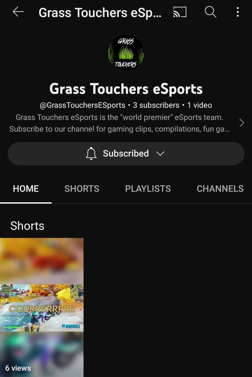 Grass__Touchers's tweet photo. The Grass Touchers eSports YouTube channel is OUT NOW! Subscribe for fun hilarious comedic gaming moments and future livestreams and tournaments 👀
Link to the first video down below #TouchGrass https://t.co/Q1n6W5Gqca