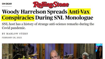 On SNL, Woody Harrelson pushes popular covid-19 conspiracy theory - The  Washington Post