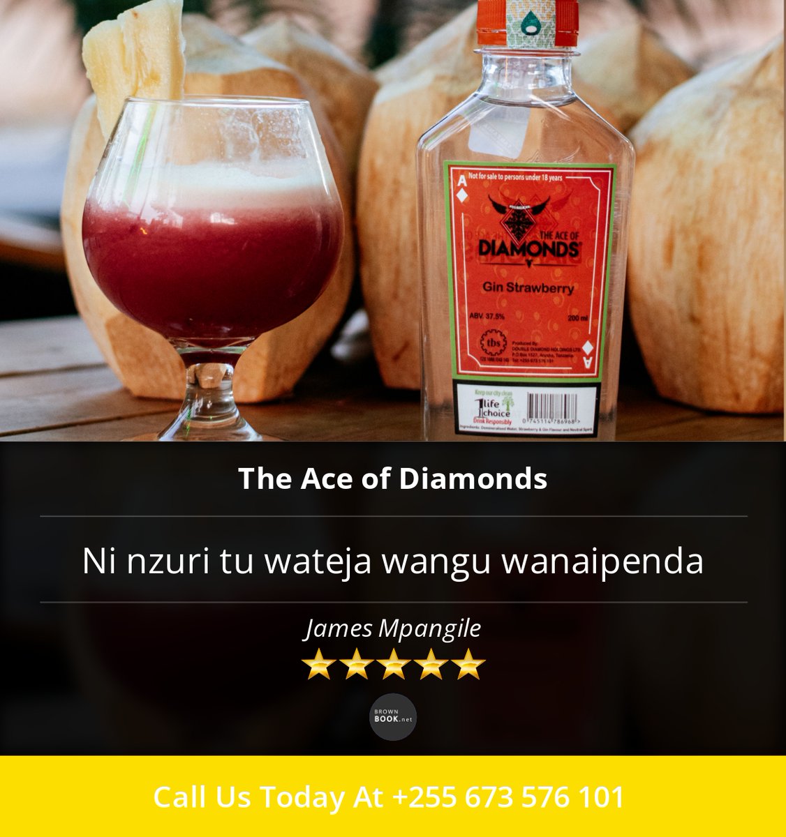 aceofdiamondgin's tweet photo. 5 Star: James M. "Ni nzuri tu wateja wangu wanaipenda" https://t.co/RCFDqRFTCW https://t.co/vaxLFCULeD