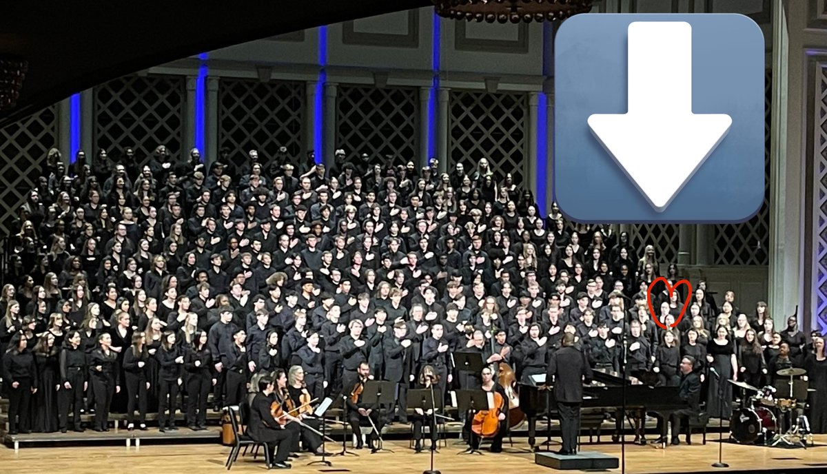 MessinaMeg's tweet photo. SHE DID IT! Outstanding concert by the @ACDANational Honor Choirs and the great @_alexisp_  The singers that get themselves into these ensembles do so by being literate, thoughtful, and independent musicians, and our Alexis is a prime example of those traits. #MHSgoestoACDA https://t.co/WePEoMNoad