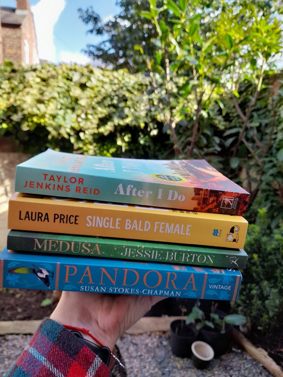 donna_smart's tweet photo. Well the book buying ban couldn't last forever lol. Couldn't resist today, and I have had my eye on all of them for a while 😁 Have you read any? What would be your first pick? #AfterIDo #SingleBaldFemale #Medusa #Pandora https://t.co/5IwKGTFJc2