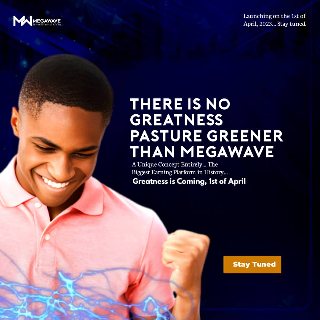 Megawavetech's tweet photo. The world is about to experience something very unique,Many millionaires to be made on MEGAWAVE 2023,The Greenest financial pasture is coming , get ready , get your Family ready , MEGAWAVE is not an Earning system you should enjoy alone 💰 #sidehustle
#makemoneyonline #megawave https://t.co/Qtk5OETf1J