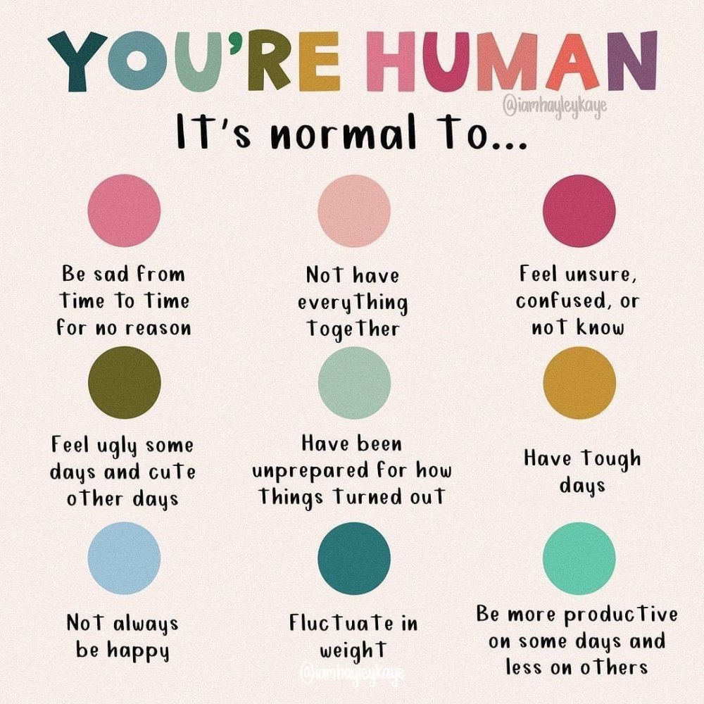 It's normal. You're human. Enjoy your Sunday💙

📸@ iamhayleykaye
#sundayselfcare #edchat #teacherlife