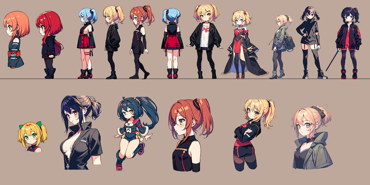 andromedapanda's tweet image. ai로 픽셀아트 인게임 스타일 테스트를 해봤다. 리터칭을 안해도 될 정도는 아니지만 놀라운 결과다. 팔렛 제한을 걸고 open pose로 자세를 잡으면 더 잘될것 같기도하다. 현업에서 lora를 만들기 시작하면 더 잘나올것 같아기대된다. #AIart #stablediffusion #pixelization