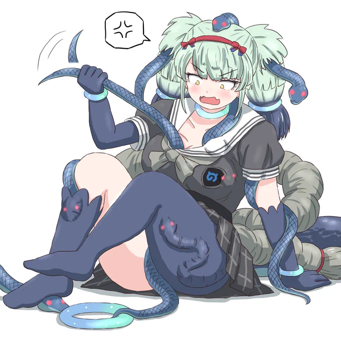 寒い日に、ヘビたちは服の中に潜り込んで、暖をとろうとします。 