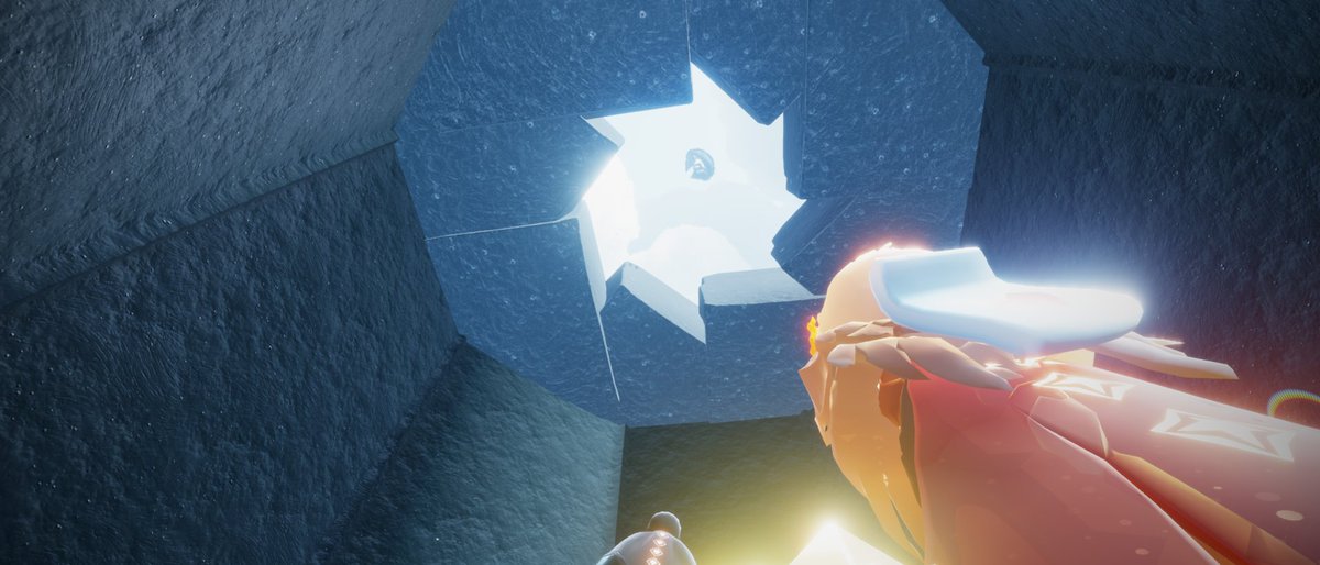 Sky_t_note's tweet image. 式典の礼拝者がいるところの、天井の開き方
#sky星を紡ぐ子どもたち