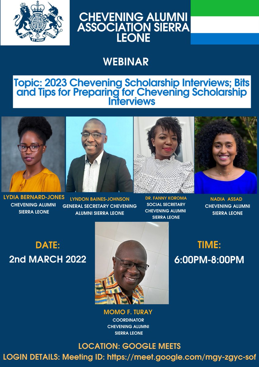 Chevening Alumni Association Sierra Leone tweet media