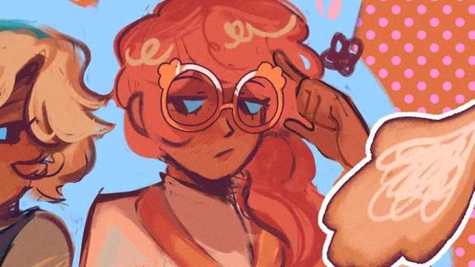 HIS HAIR IS A MORE PINK HUE LIKE I ALWAYS USE NOBODY TOUCH MEEEEE 
