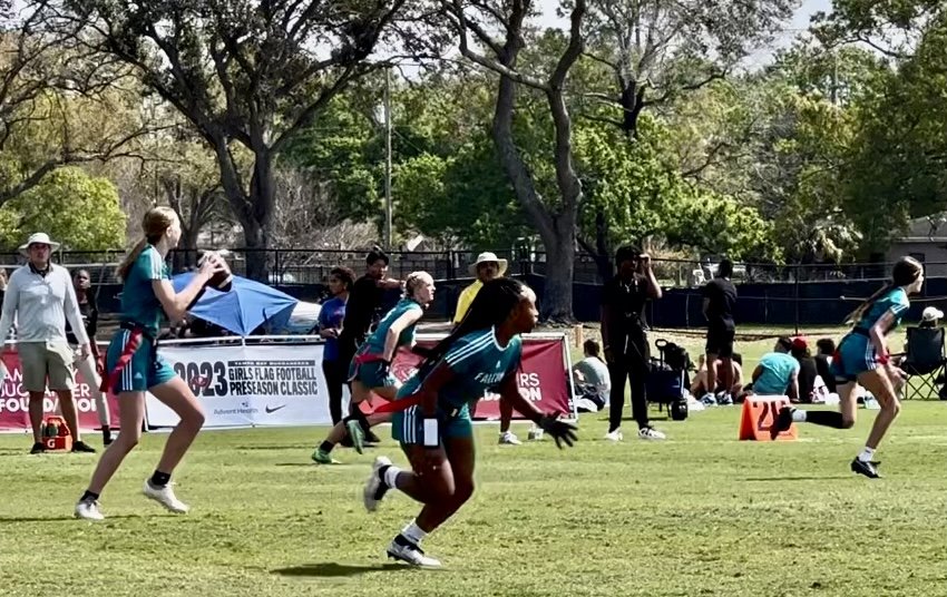 JFlagfb's tweet photo. Thank you @Buccaneers , @zzumbiel , @SteveFid , @RavensFlagFB , @RobinsonFlag , and everyone that put on a great event celebrating our girls and our sport! We had a blast and we got better! https://t.co/942iDckxp9