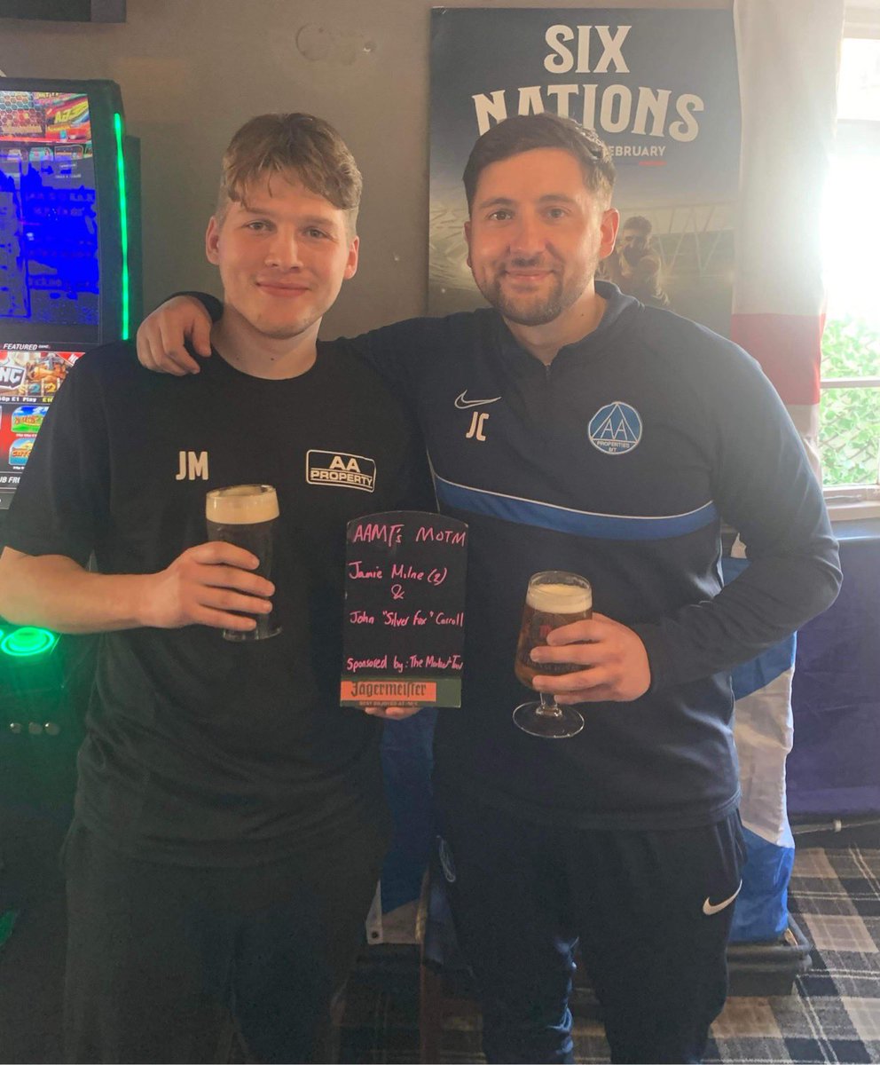 A break of tradition for our MOTM. 

However, when your goalkeeper is that good and your striker scores twice… It’s impossible to split the different. 

@JamieMilne9 &amp; <a href="/johno_carroll/">John Carroll</a> 

👏👏👏👏