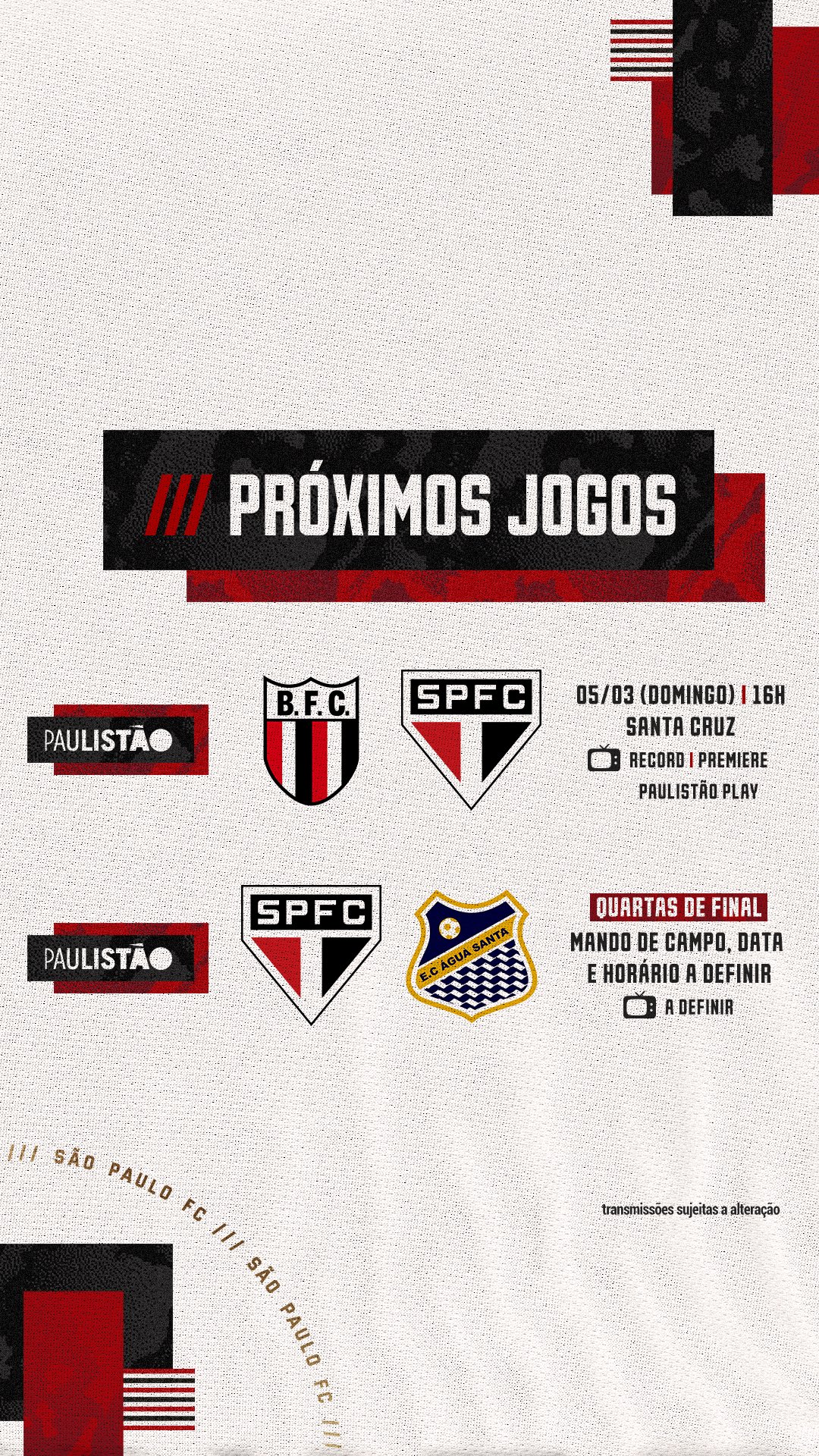 SPFC - HOJE TEM JOGO IMPORTANTE DO TRICOLOR, APOSTE NA PIXBET E GANHE ATÉ  12$, CLIQUE NO LINK