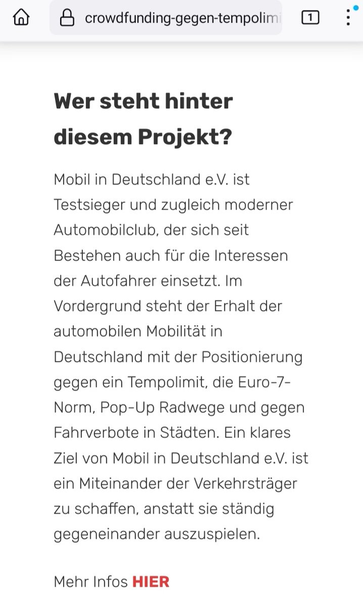 Blaulichtbaer's tweet photo. Wenn Du denkst, Du hast alles gesehen, läuft Dir eine irre Crowdfundingaktion der #Autobubble über den Weg.
100K € zur Verhinderung eines Tempolimits in D. Binnen 125 Tagen sind schon fast 90K zusammengekommen.🤦♂️
#Fahrrad
#motorisiertegewalt https://t.co/g4NfDhVDOf