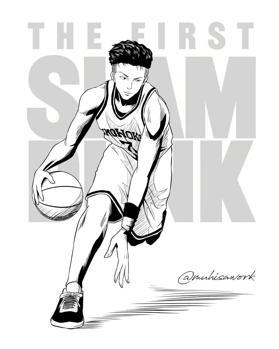 _muhisa's tweet photo. Ryota "Kecil-Kecil Cabe Rawit" Miyagi. 

#SLAMDUNK
#SLAMDUNKMOVIE
#fanart https://t.co/DW76IiDSm8