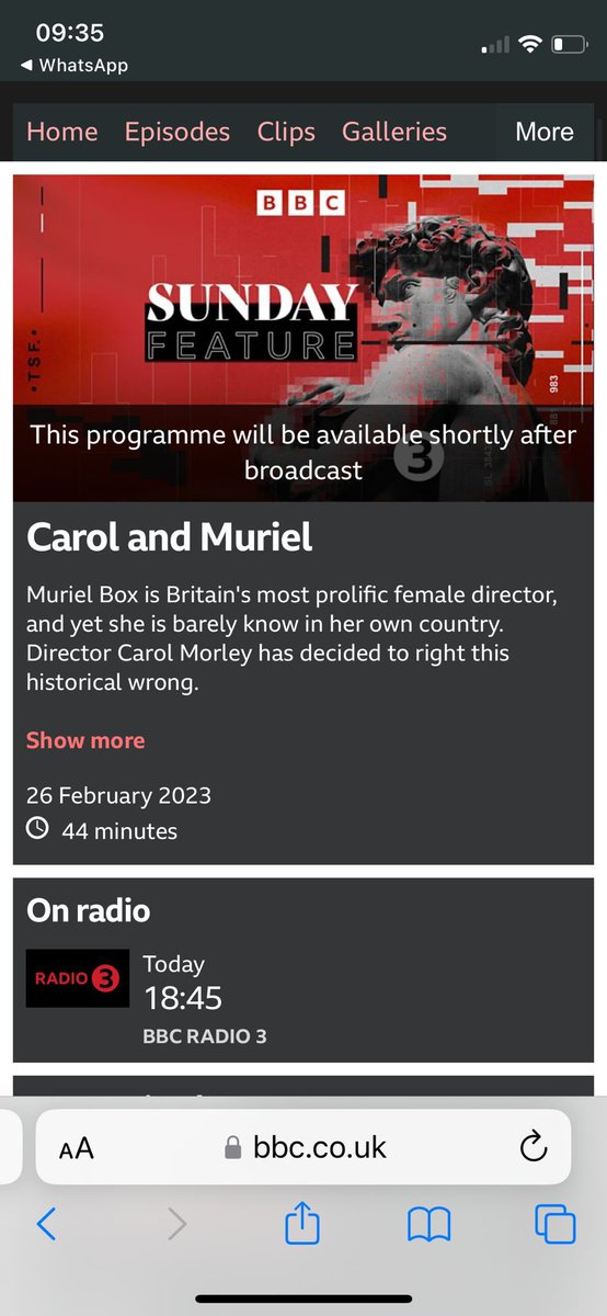 _CarolMorley's tweet image. Please tune into Carol and Muriel! @BBCRadio3 6.45pm to hear about great filmmaker #murielbox &amp;amp; how lovely to get The Observer today and see the wonderful review of the show by #mirandasawyer in @ObsNewReview also #JonathanMajors on the cover of the mag - who I cast in #outofblue
