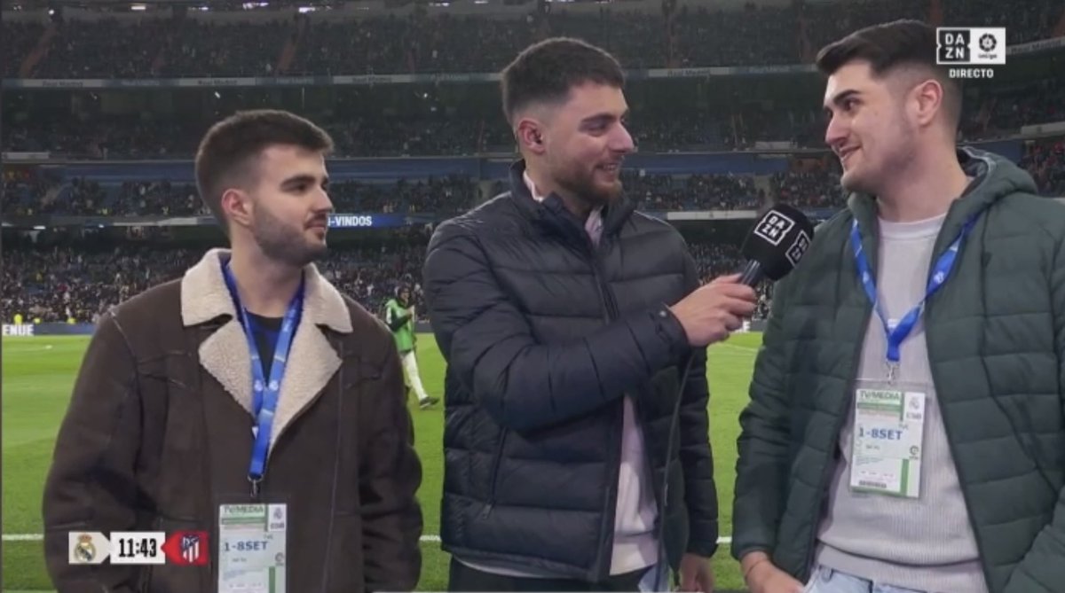 Juanlopezf10's tweet photo. No os podéis imaginar la cantidad de ocasiones que imaginé y soñé con este momento: ;PISAR EL SANTIAGO BERNABEU!

¡Mil gracias a DAZN y TikTok por la oportunidad y el excelente trato durante el día de ayer y la semana! https://t.co/bp4iaSRn50