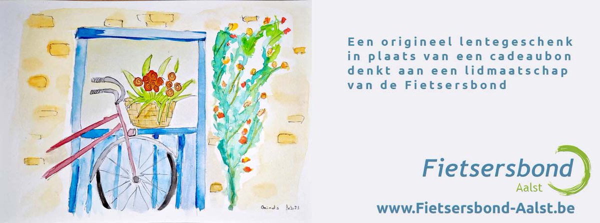 Met de lente in zicht wordt er terug meer #gefietst
denk eens aan een leuk #cadeau en maak iemand lid van de <a href="/FietsersbondBE/">Fietsersbond</a>