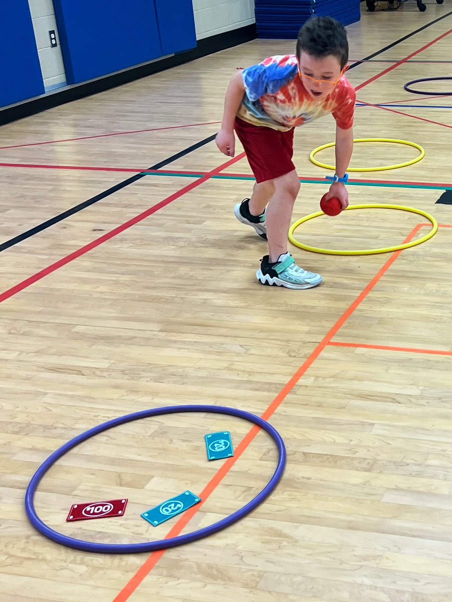 Make and Take It was a huge hit! Students working on rolling a ball, aiming for a target collecting &amp; counting money! <a href="/CESCowboys/">Colleyville Elementary School</a>