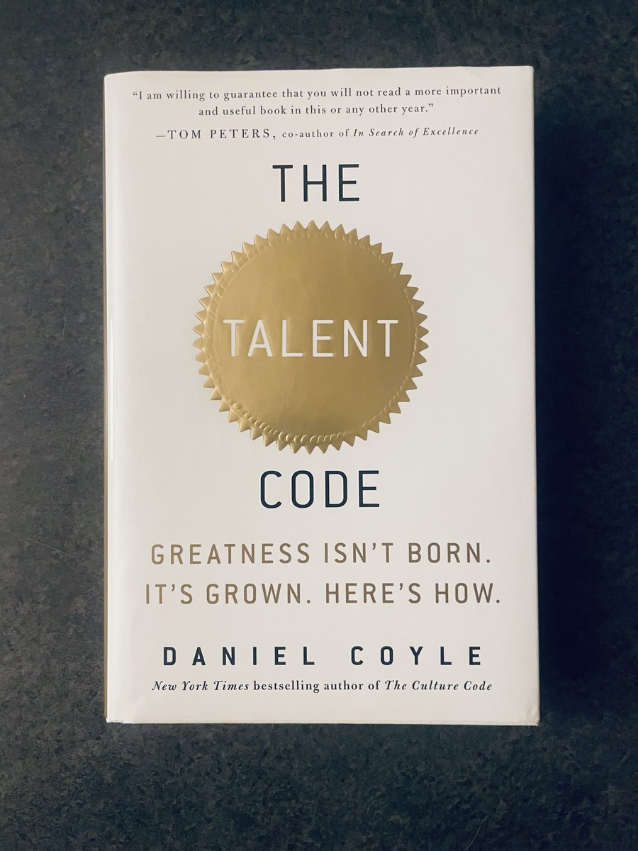 adamrurka1's tweet photo. Just finished reading "The Talent Code" by Daniel Coyle and I highly recommend it for anyone interested in athletics or education. Coyle's insights on talent development are fascinating and backed by scientific research. Thanks @LeoNickersonPE for the book! #DanielCoyle https://t.co/aocLaVlV6S