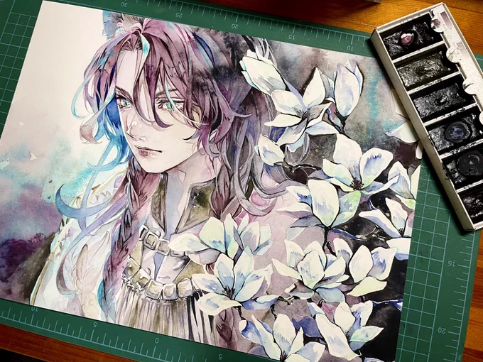 「崇高」- レオナ・キングスカラー #透明水彩でtwstファンアート 