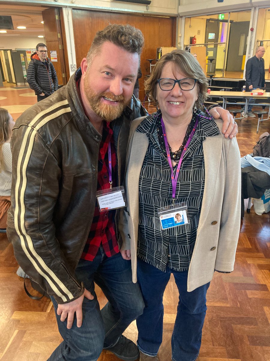 PhilWickins's tweet photo. She may be small, but she's frickin awesome. The amazing @janewaite at #ilovecomputing23 https://t.co/lda5NJitj8