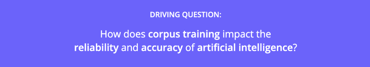 joyceclp's tweet photo. Unit: AI- Knowledge, Data and Decisions @kispride

Learning resources: @CodeHS @ThePSF #chatterbot

Lesson 8 driving question: How does corpus training impact the reliability and accuracy of artificial intelligence?

#ArtificialIntelligence #computerscience  #programming https://t.co/XqGZghK5wr