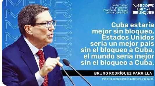 Fidel: “El bloqueo dificulta el desarrollo de nuestro país, dificulta la obtención de recursos, dificulta la adquisición de alimentos y medicinas”.

A pesar de ese genocida bloqueo que nos impone EE.UU. sigue el mundo recibiendo el quehacer de #CubaPorLaVida. 

#MejorSinBloqueo