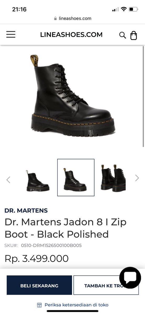 notyoursisterr's tweet photo. wts ~ want to sell

Dr. Martens Jadon 8 I Zip Boot - Black Polished

uk 3, eur 36
box ✅
shopee available
price 3.200.000 aja
nego tipis allowed
belum pernah dipakai, dijual karena salah pilih size

🔖 docmart dr martens dr. Martens wts jual beli sepatu original https://t.co/l1Pd0YrhWQ