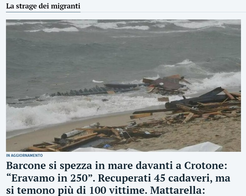 Teorema. 
I migranti salpano perché sanno che di lì a poche miglia ci sono i taxi del mare (cioè le ONG) che li raccolgono e li portano in Italia.
Limitando quindi l'azione delle ONG, i migranti non prenderanno più il mare e risparmieremo molte vite umane.
Dimostrazione.