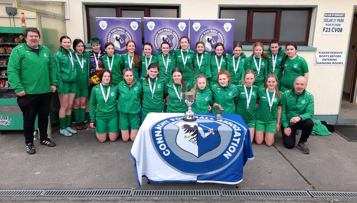ClaremorrisAFC's tweet image. U17 Girls Connacht Cup Champions. 👏👏