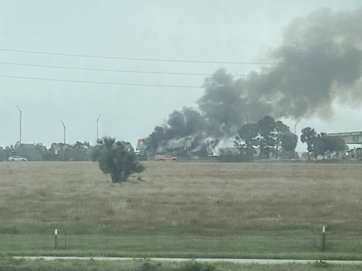 Significant 18-wheeler fire on State Road 429 South approaching Seidel Road. Currently shutdown. First responders are actively trying to put it out <a href="/WFTV/">WFTV Channel 9</a> @KRayWFTV
