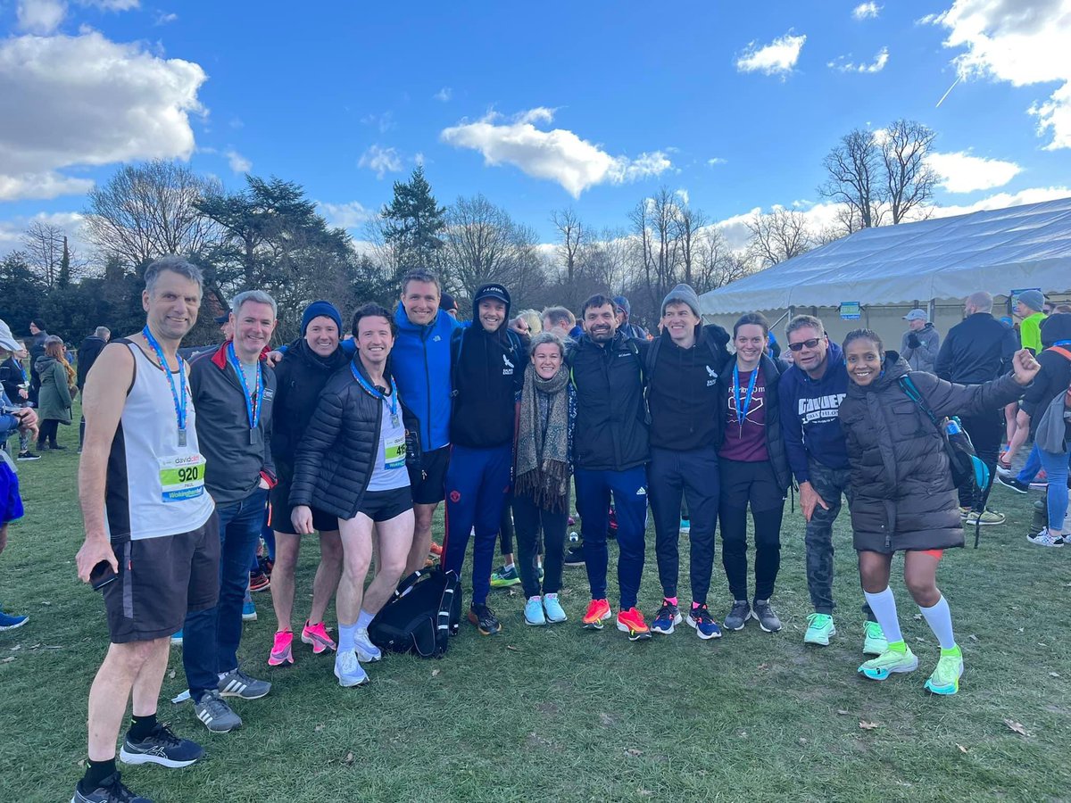 Small sample of the Eagles present at this morning’s @WokinghamHalf. Brilliant running by everyone 👏 🦅