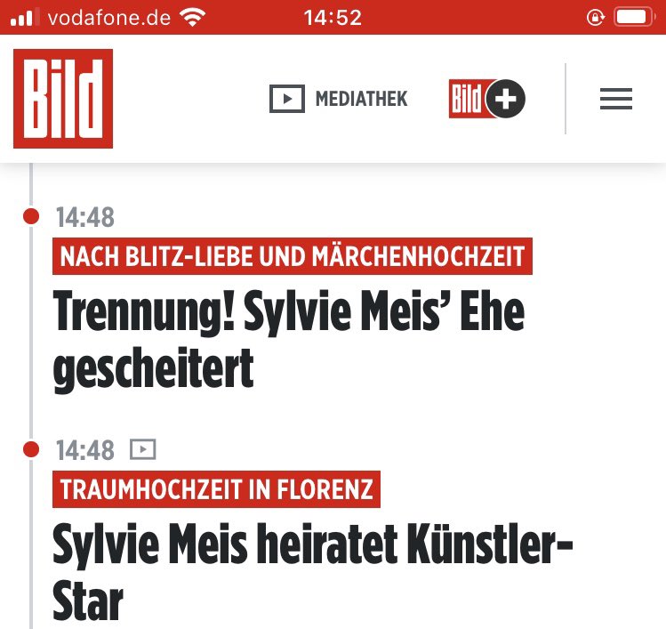 tobiasdorfer's tweet photo. Die kürzeste Ehe der Welt #SylvieMeis https://t.co/BfnQ4BrtgA