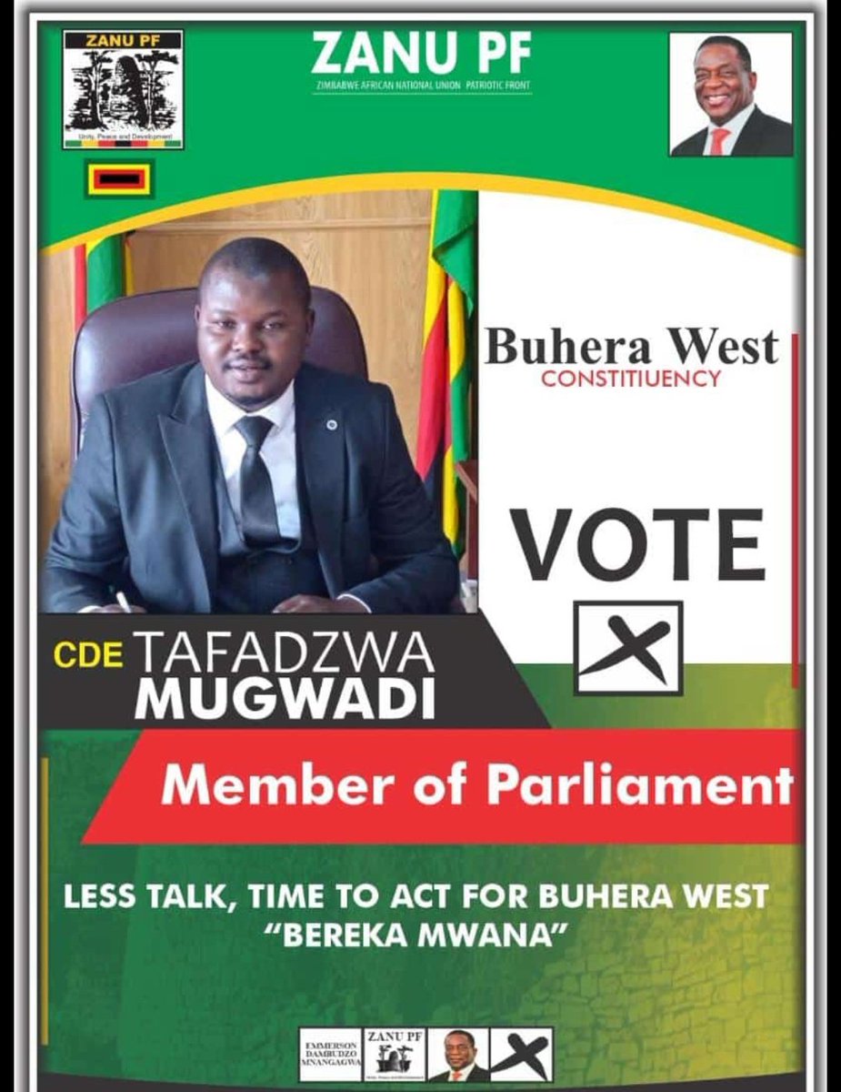 DanTheBull20's tweet image. Is young and vibrant though he represents a failed party 
People shld give him a chance..
Buhera West is an economic hub and we had very corrupt and terrible Mps the likes of Kangai

#VoteForCompetency 

In 

#2023generalElections