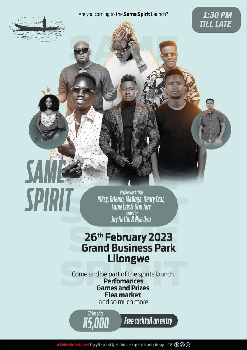 MalawiSpirits's tweet image. Zayambika!!

Bring your friends over to the Spirits Launch. Happening right now!

#SameSpirit #spiritsofmalawi