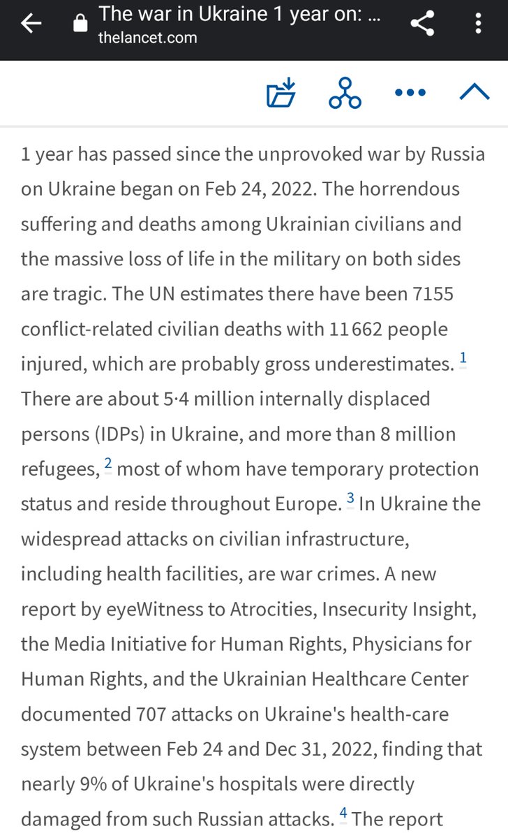 NewsAnatomy13's tweet photo. 💭Ɛ⇂ʎɯoʇɐu∀sʍǝN👽𝟚𝟘𝟚
✍️By PBSpiegel etal @TheLancet
#JournalAbstract📖 #VOL 401 
#ISSUE 10377 P622-625 #21FEB2023

"#WarInUkraine🌹#OneYearOn:
#Need 2 #Strategise 4 #LongTerm #Health of #Ukrainians"

#NewsAnatomy13👽#Ukraine🇺🇦 
https://t.co/5FLScWWFd3
https://t.co/TFKHhNnfqt https://t.co/pxwNl6EJl0