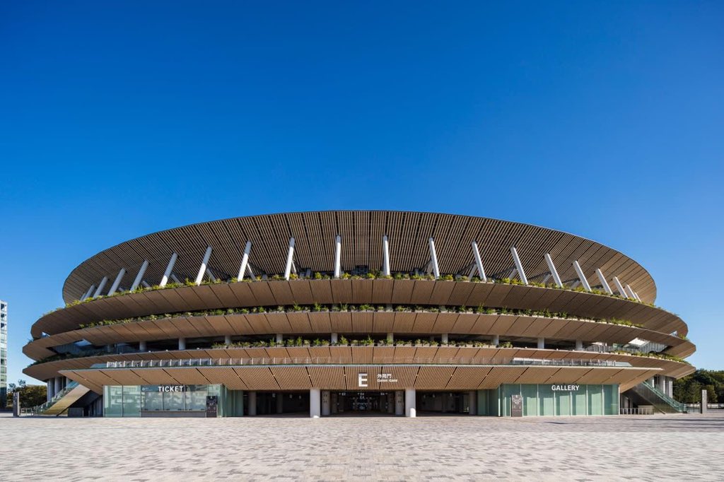 parametricarch's tweet photo. Japan National Stadium by Taisei Corporation + AZUSA SEKKEI + Kengo Kuma &amp; Associates integrates Japanese-ness with multilayered “eaves.”

📸 Taisei Corporation, Azusa Sekkei Co., Ltd. , Kengo Kuma and Associates Joint Venture

#stadium #kengokuma #olympicstadium #structure https://t.co/aiYSrIdTNi