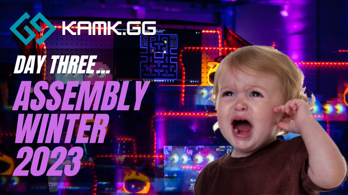 kamk_gg's tweet photo. in day three of #ASSEMBLYWinter2023, @richardrwithers cannot find his mom and @TIMPPAZIVLR showcases his fortnite moves on the MAIN STAGE! 😵

our next @assemblyparty vlog is now LIVE on YouTube! link below! ⏬ https://t.co/t4EUsXtsUf