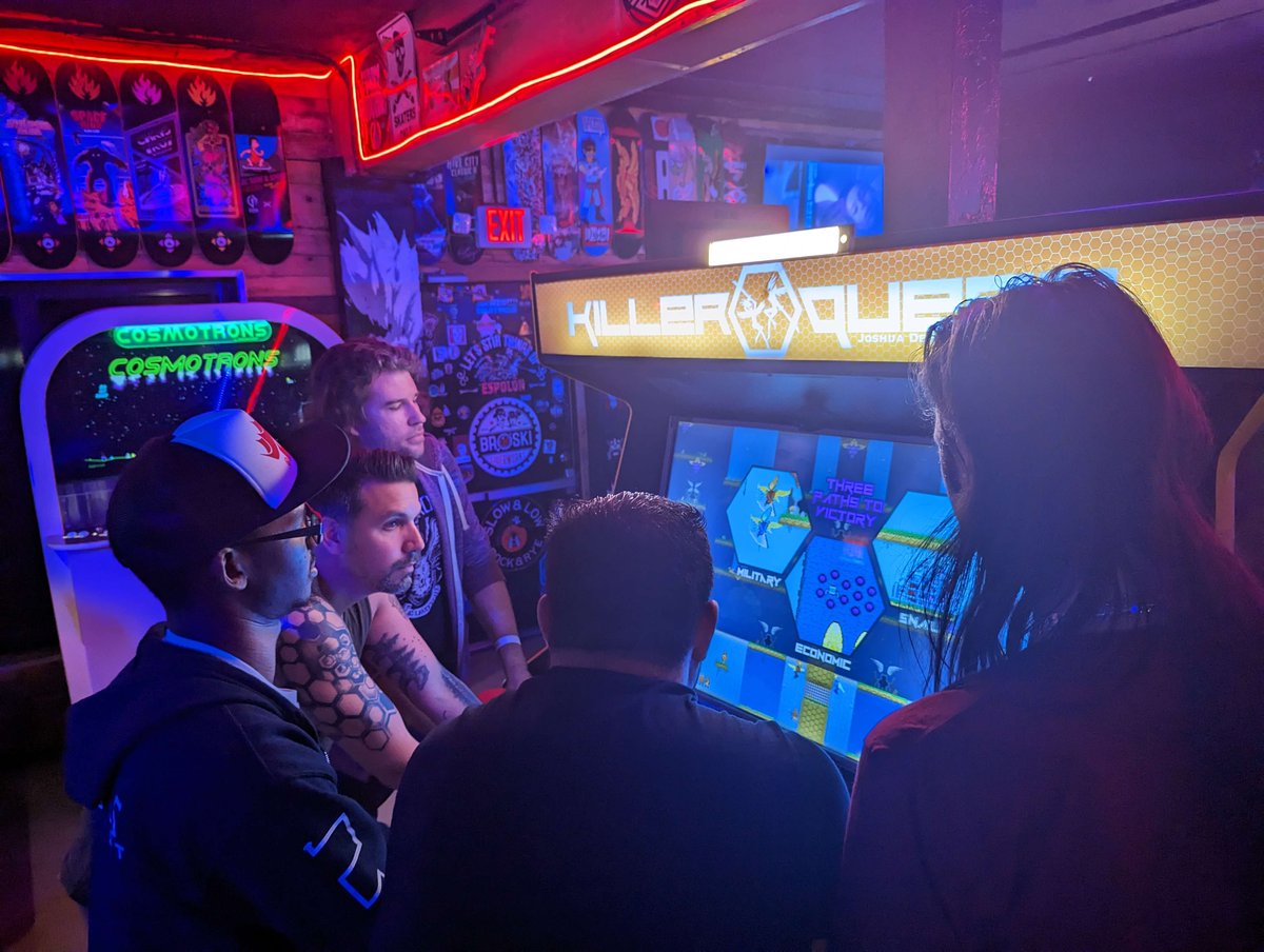 KillerQueenGame's tweet photo. Hive City Classic 3 is happening right now!
Tune in to see who will rise to the top during Knockout! https://t.co/Yv3W2bBiu4
πΈRobert Neuhaus
π@GlitchBar
#killerqueen #indiearcade #arcadebar #bumblebeargames #glitchbar #hcc3 https://t.co/WvEw24fTa1