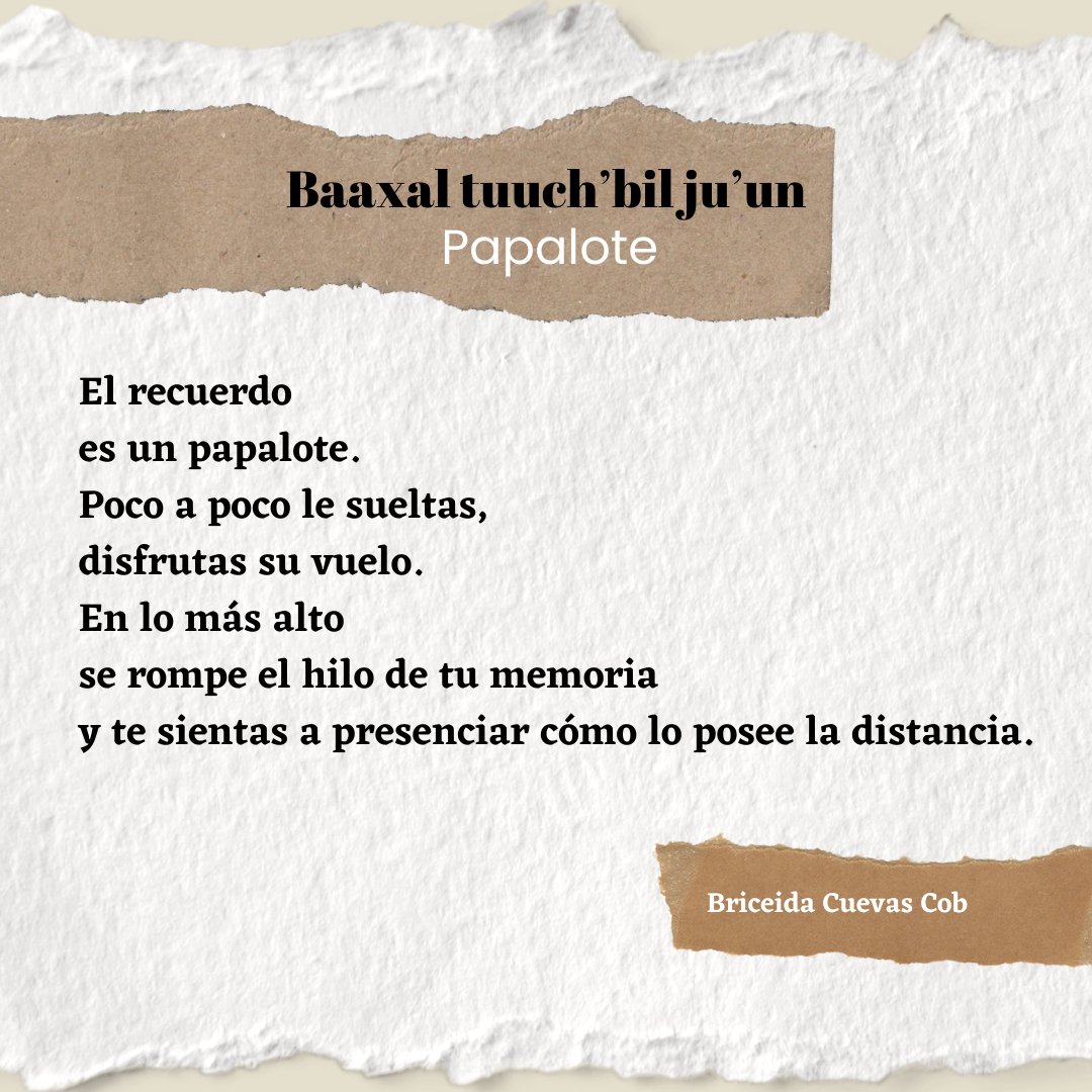 Papalote, poesía maya.