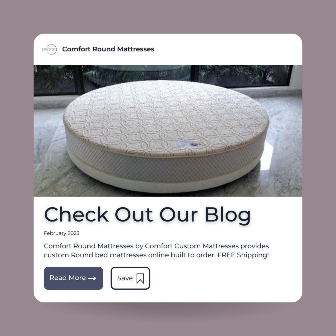 ComfortRound's tweet photo. Check our Comfort Round Mattresses blog for new products and news!
Shop Now! https://t.co/I86x8p2tu4
#roundbed #roundbeds #roundmattress #custom #luxury #interiordesign #luxuryliving #home #decor #inspo #bedroom #interior #homedecor #homedesign #bedding #sleep #design #mattress https://t.co/RZHuKbaKgf