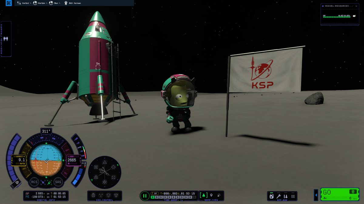 CTSG87's tweet image. Pierwszy sukces. Niestety raczej nie wróci do domu. ;V
#KerbalSpaceProgram2