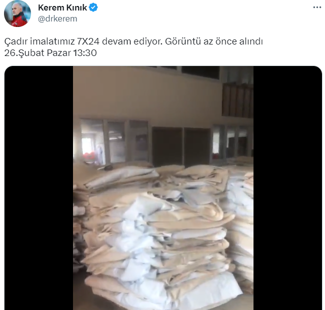 zaytung's tweet photo. FotoHaber - Kızılay Başkanı Kınık: ''Yorumlarda fiyat soranlar olmuş. Fiyat bilgisi yalnızca DM'den verilmektedir efendim...'' https://t.co/1nd9JTTaAo https://t.co/8XXLlpYDma