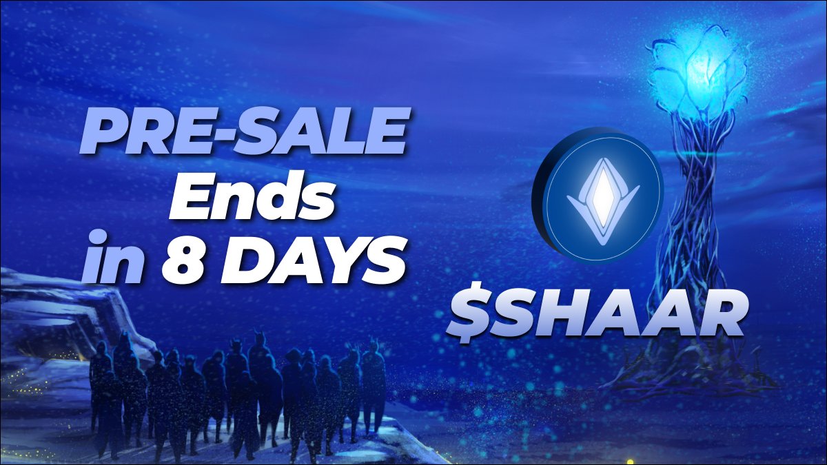 shaargame's tweet photo. #SHAAR Token Pre-Sale ends in 8 days! 
Join Pre-Sale on @wofdexen
 
https://t.co/aWCcvbKSez https://t.co/COiA5dKGKF