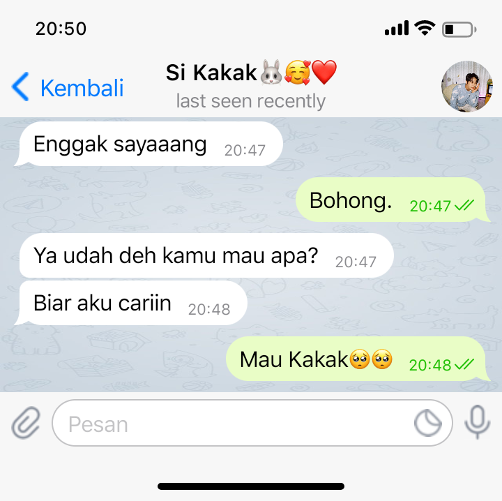 Edelwisefaiz16's tweet photo. #stariess #viocaril #doyter
Si Kakak yang enggak bisa datang ke konser.
© AdelwiseFaiz16 https://t.co/g9xc3d0fy9