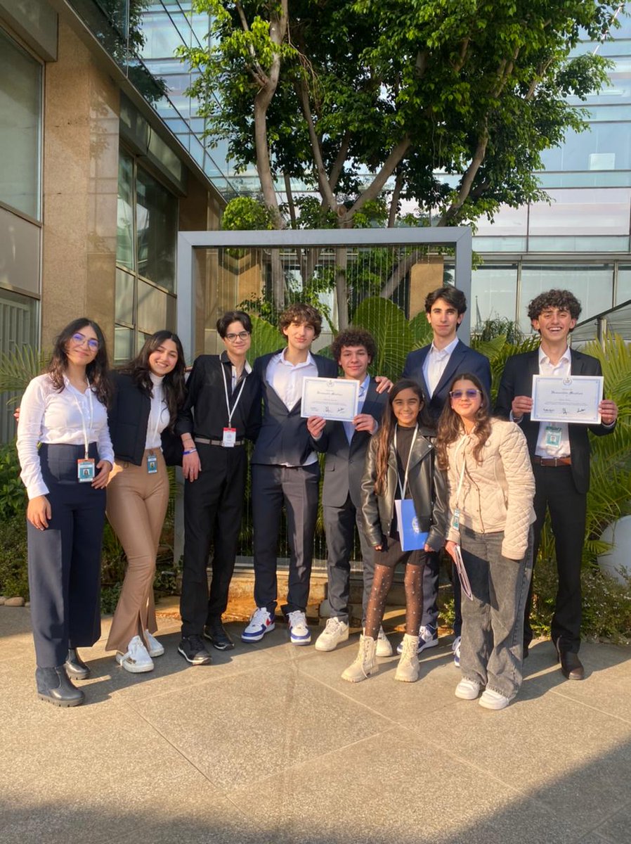 Our <a href="/Hhhsinfo/">Houssam Hariri HS</a> delegation filled our heart with pride and gratitude. Congrats to each of Gheeda Hariri, Mohammad Dandachli, Malek Danab, Aya Kaddoura, and Zein Issa, and a special thanks to Yehya Iskandarani for deserving his chairing position! <a href="/HHHS_MUN/">HHHSMUN</a>