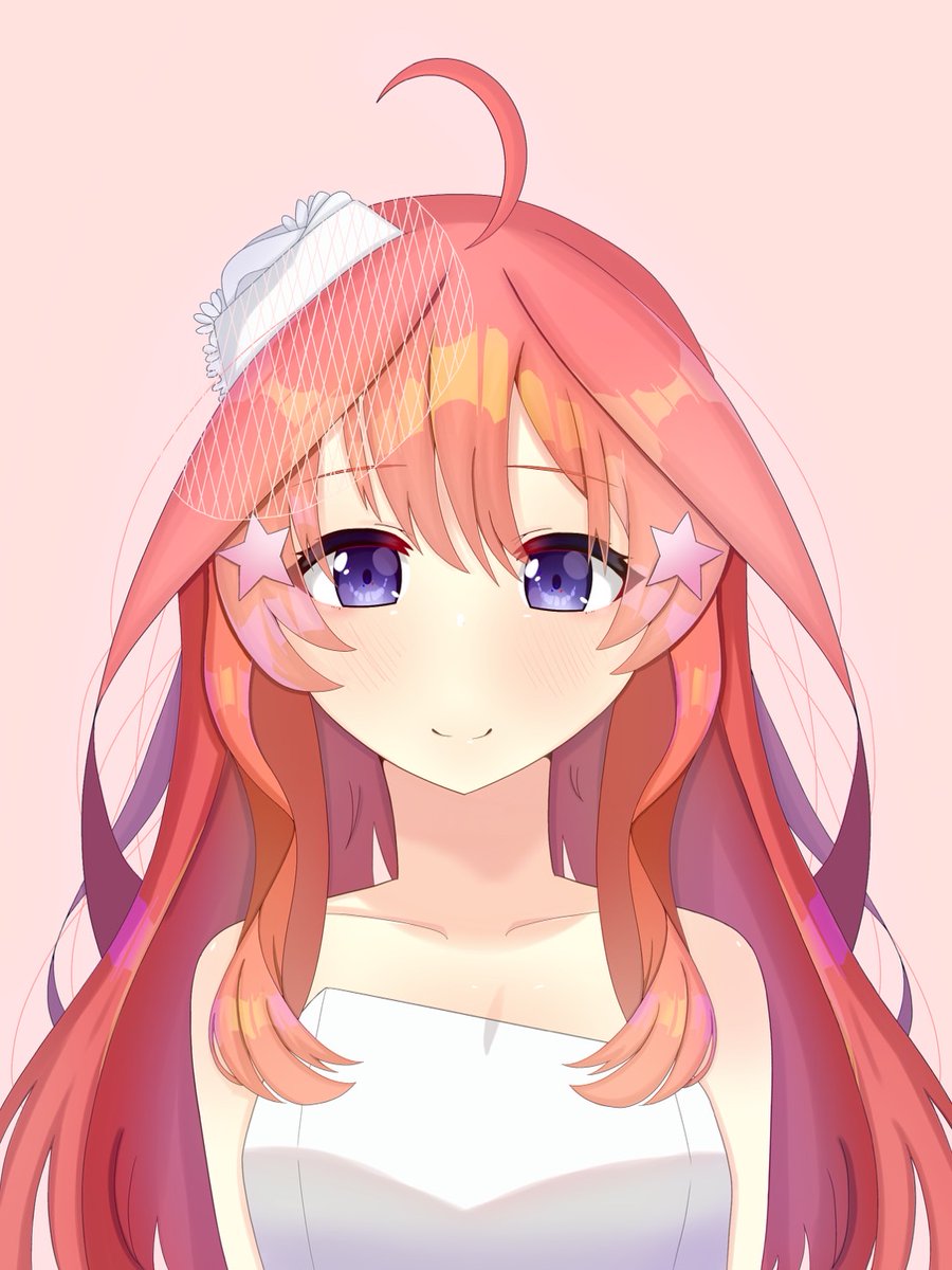 星宮有希さんがTwitterに投稿した中野五月(五等分の花嫁)のイラスト。
