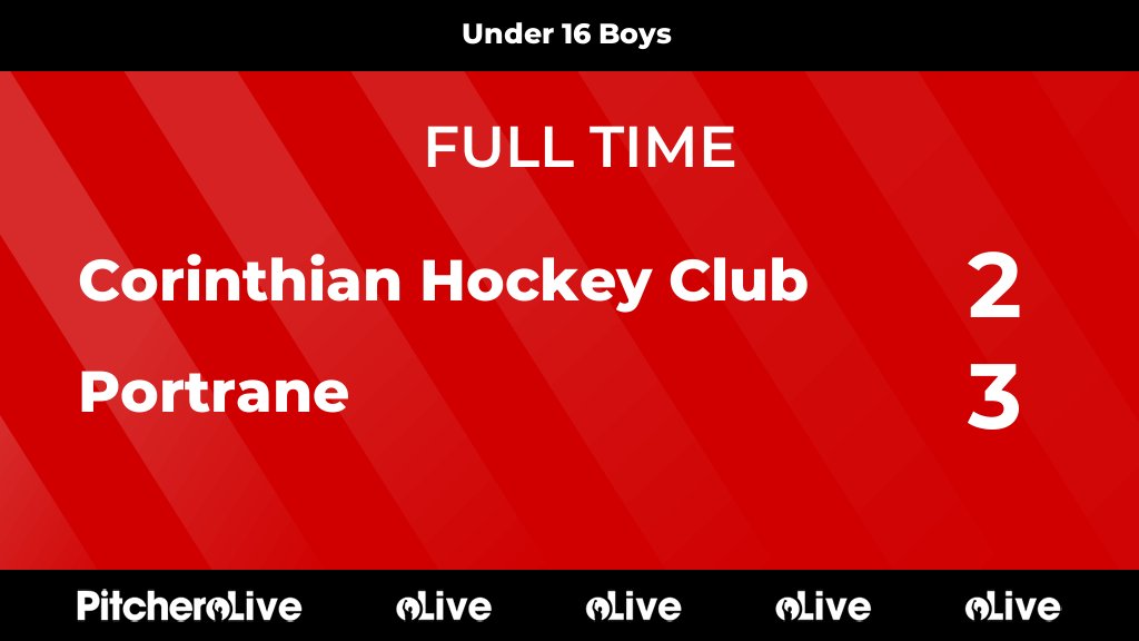 CorinthiansHock's tweet image. FULL TIME: Corinthian Hockey Club 2 - 3 Portrane
#CORPOR #Pitchero
chc.ie/teams/191767/m…