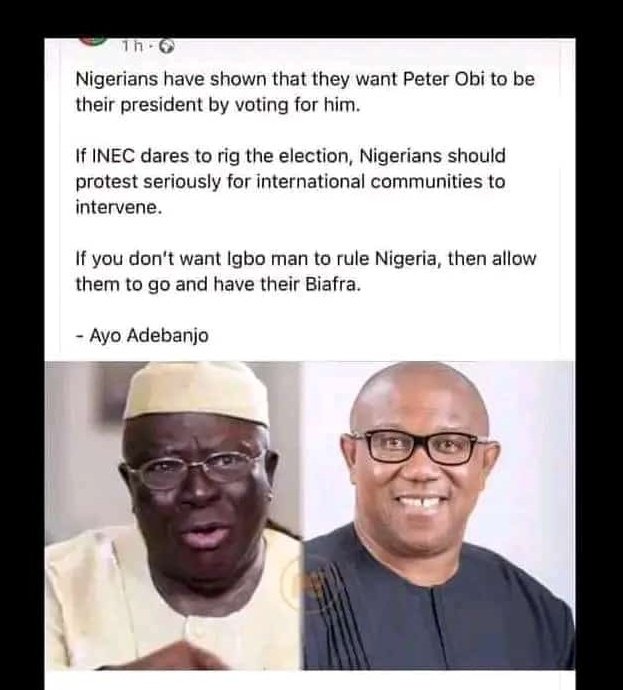 The youths didn’t only vote,
They waited and secured their votes.
No room for manipulation.
Try doing that, another Protest rocks Nigeria.

iNEC Chairman #ObiWon When Peter Obi Kano Collation Gov Wike Banky Sanwo Olu Oliburuku Iyabo Ojo